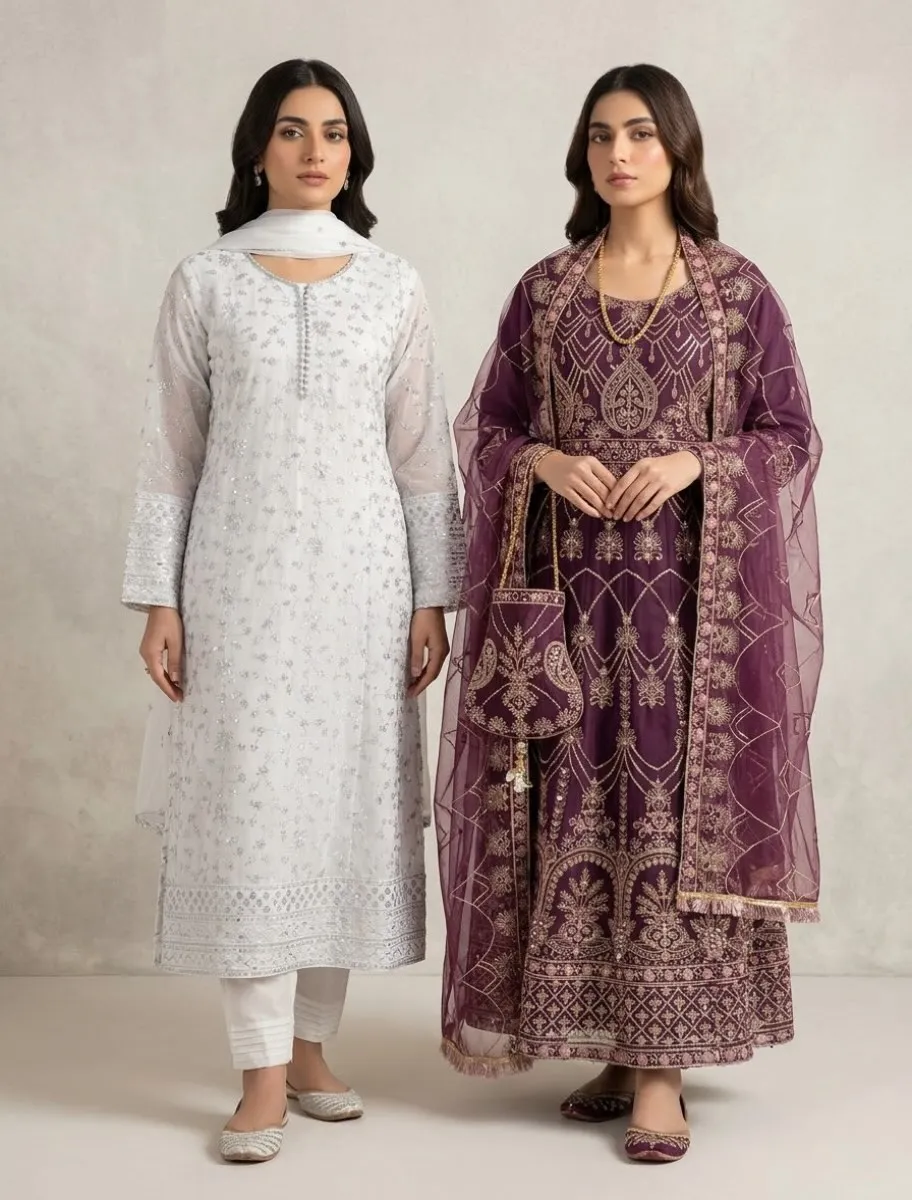 Mürdüm Anarkali Frock Takımı · 3 Parça